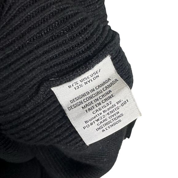 Brunette the Label Not Your Boyfriend’s Half Zip Sweatshirt in Black XS/Small - Picture 6 of 7